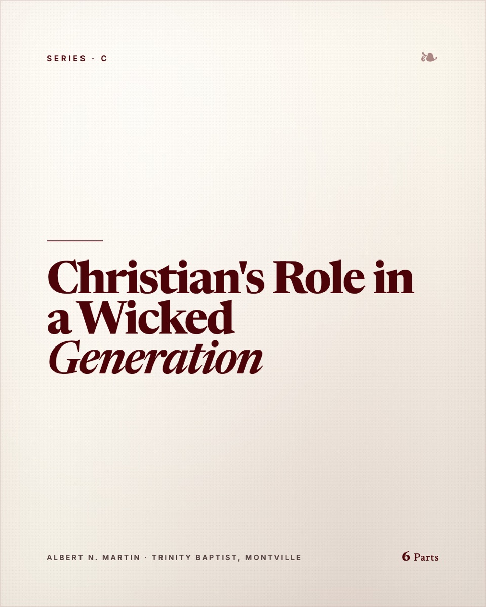 Christian's Role in a Wicked Generation